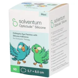 Solventum Opticlude Maxi 5.7x8 cm Silicon Augenpflaster Boys 50 Stück