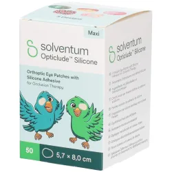 Solventum Opticlude Maxi 5.7x8 cm Silicon Augenpflaster Girls 50 Stück
