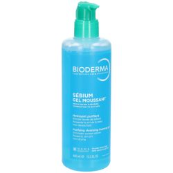 BIODERMA Sébium Gel moussant - Anti-Unreinheiten Reinigungsgel, sanft klärend & seifenfrei Reinigungsgel 400 ml