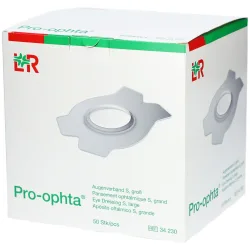 Pro-ophta S Augenverband L durchsichtig (50 Stk)