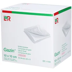 Gazin Mullkompressen 10x10cm, 12-fach, steril (80 Stk)