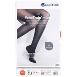VenoTrain micro AG KKL2 Grösse M p/l gFs schwarz Spitze (1 Paar)