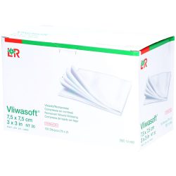 Lohmann & Rauscher, Lohmann & Rauscher Vliwasoft® Vliesstoffkompresse 7,5 x 7,5 cm