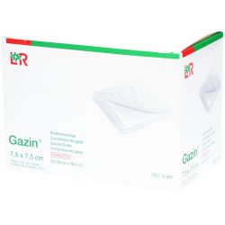 Gazin Mullkompressen 16-lagig, 7.5x7.5cm (30x2 Stk)