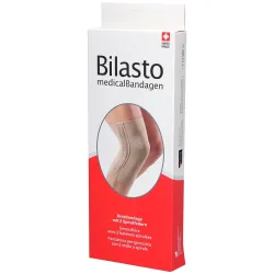 Bilasto Kniebandage je 2 Spiralfedern beige L (1 Stk)