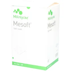 Mesoft Schlitzkompressen 10x10cm (130 Stk)