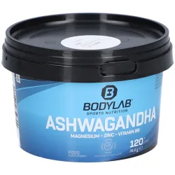 Ashwagandha + Magnesium - Zinc - Vitamin B6 (120 Kapseln)