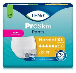 TENA ProSkin Pants Normal, Grösse XL, Hüftumfang 120-160cm (15 Stk)