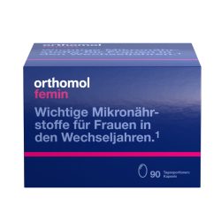 Orthomol Femin - Mikronährstoffe für Frauen in den Wechseljahren - mit Biotin, Selen, Zink, Nachtkerzenöl, Coenzym Q10 - Kapseln