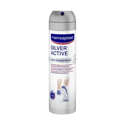 Hansaplast Silver Active Fußdeo | Fußspray gegen Fußgeruch & Schweißfüße | 72h-Schutz