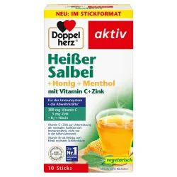 Doppelherz Heißer Salbei + Honig + Menthol mit Vitamin C + Zink