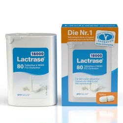 Lactrase® 18,000 - Laktase Tabletten bei Laktoseintoleranz, hochdosiert