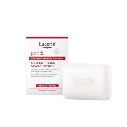 Eucerin pH5 Seifenfreies Waschstück ? reinigt empfindliche und trockene Haut besonders sanft & bewahrt die Schutzfunktion der Haut
