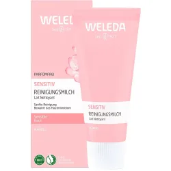 Weleda Sensitiv Reinigungsmilch - Milde Reinigung mit Mandel- und Pflaumenkernölen für sensible Haut