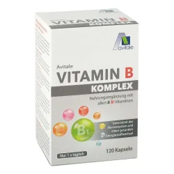Avitale Vitamin B Komplex - 1 Kapsel zur Versorgung mit allen 8 B-Vitaminen