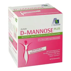 Avitale D-Mannose Plus 2000 mg Stick+Niacin zur Erhaltung normaler Schleimhäute