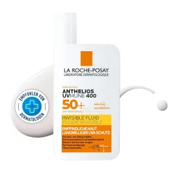 La Roche Posay - Anthelios Transparent Fluide UV Mune 50+, Fluide invisible uv mune 50+, 50 ml