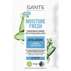 Sante Moisture Fresh ? Feuchtigkeitsmaske Hyaluron, Squalan & Bio-Aloe Vera Gesichtsmaske 8 ml