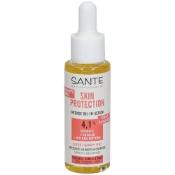 Sante Skin Protection Intense Serum mit Vitamin E, Squalan & Bio-Hagebuttenöl Gesichtsserum 30 ml
