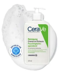CeraVe - Creme-zu-Schaum Reinigung, Creme-zu-Schaum Reinigung Disp, 473 ml