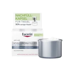 Eucerin - Hyaluron-Filler Nachtpflege Nachfüllkapsel, 50 ml