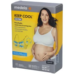 medela Keep Cool? Ultra Komfort Schwangerschafts- und Still-BH schwarz, Gr. S