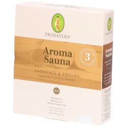 Primavera® Aroma Sauna Set Harmonie & Erdung mit 3 Bio-Aufgüssen