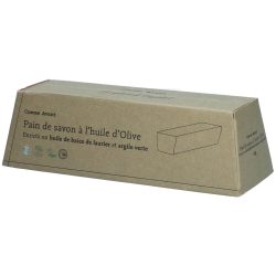 Comme Avant Pain de savon à huile d'Olive - Enrichi en Huile de baies de laurier et argile verte