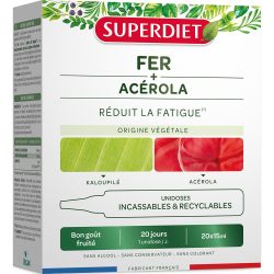 Superdiet Eisen + Acerola fruchtiger Geschmack Müdigkeit