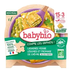 Babybio Veggie-Lasagne mit Gemüse und Ziegenkäse aus unserer Region