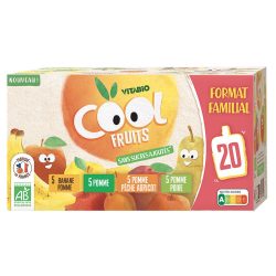 Vitabio Cool Fruits Bio Mix Familienpack 4 Sorten in 20 Quetschbeuteln