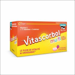 Vitascorbolmulti Junior - Nahrungsergänzungsmittel Vitamin C für Kinder- 30 Tabletten