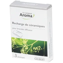 Le comptoir Aroma - Recharge de céramiques pour bracelet diffuseur x3