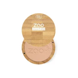 ZAO MAKEUP - Kompaktpuder - Bio-zertifiziert, vegan und nachfüllbar, 1 Stück, Braun beige