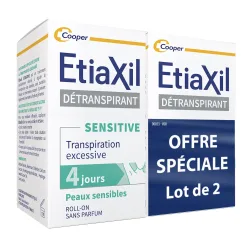 EtiaXil Behandlung Empfindliche Haut Detranspirant Achselhöhlen Roll'on