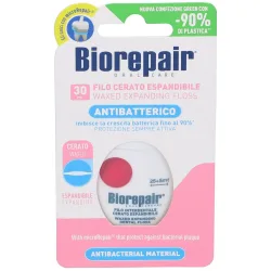 Biorepair® Antibakterielle gewachste, dehnbare Zahnseide