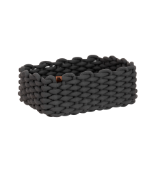 BASKET Aufbewahrungskorb Grau M -  35x25x14cm