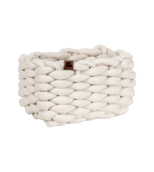 BASKET Aufbewahrungskorb Weiss S -  15x20x11cm