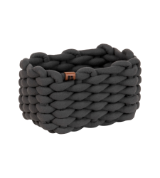 BASKET Aufbewahrungskorb Grau S -  15x20x11cm