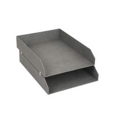 Bigso Box of Sweden - HAKAN Dokumentenablage Set 2 Stk.   Grau Canvas, One Size