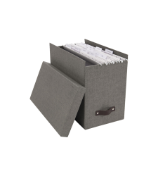 JOHAN Hängeregister-Box - Grau Canvas