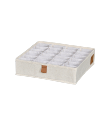 PREMIUM Wäsche Organizer Beige - 24 Fächer