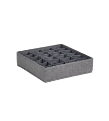 PREMIUM Wäsche Organizer Grau - 24 Fächer
