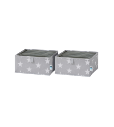 STAR Organizer 6 Fächer breit Grau - Set 2 Stk