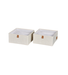 PREMIUM Organizer 6 Fächer breit Beige - Set 2 Stk