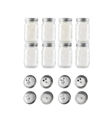 Gewürzgläser OLENI mit STREUEINSATZ - Set 8 Stk.