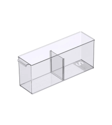 Aufbewahrungsbehälter mit Fächern extra lang - 10.2x37x15.1 cm