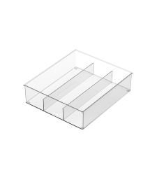 Schubladen Organizer KLAR 3 Fächer - 38x33.3x10 cm