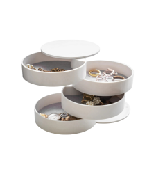 TOWER Schmuckbox mit 4 Fächern - Weiss