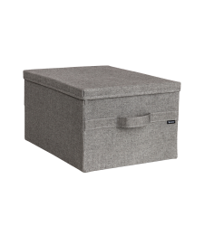 SOFT ll Aufbewahrungsbox Grau L - 46x36x25cm